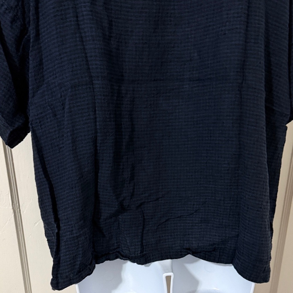 Eileen Fisher Linen Plaid Top - Picture 8 of 16